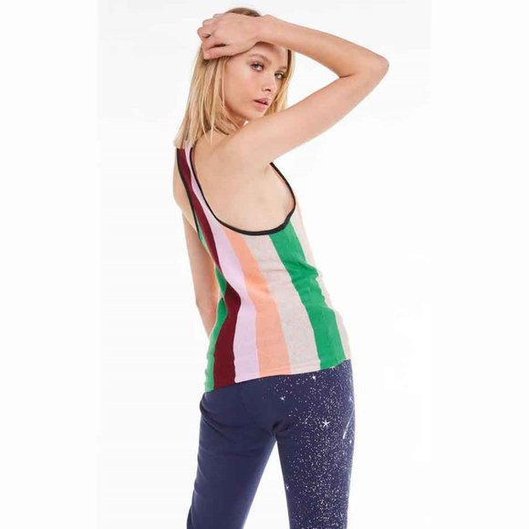 🍡5x HP!🍡 NWT Wildfox Sherbert Stripes Royce Tank - Picture 4 of 16